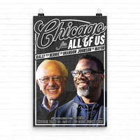 Chicago For All Of Us - Black (12"x18" Poster)